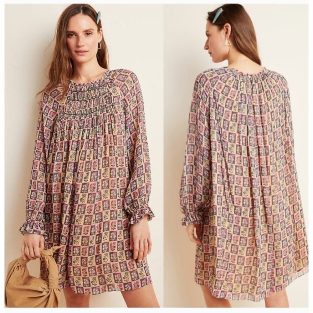 Anthropologie Tanvi Kedia Abstract Tunic Dress NWT